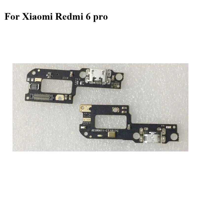 2 шт. для xiaomi redmi 6 pro 6pro порт зарядной USB док-станции Модуль платы замены redmi6