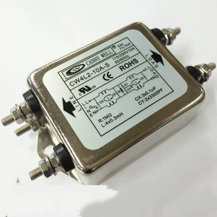 CW4L2 20A S AC Power Single Phase EMI Filter 115V/250V 20A Electrical