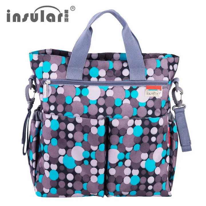 Модная сумка для детских подгузников, многофункциональные сумки для подгузников, водонепроницаемая сумка для пеленания, сумка для детских подгузников - Цвет: Green