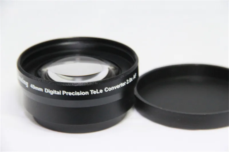 Профессиональный макро 49 мм 2.0x телефонная телефотосвязь объектив для цифровая фотокамера DSLR+ передние задние крышки+ сумка для объектива для фронтальной резьбы видеокамеры