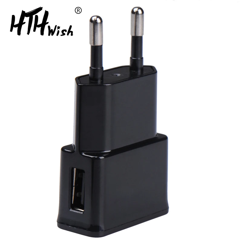 

5V1A EU Plug 1 Usb Charger Mobile phone Fast Charger for iPhone Android huawei samsung charger oneplus charging