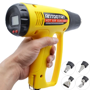 

Electric 220V 2000W Heat Gun Power Tools Adjustable Digital display Temperature Hot Air Gun with 4 Accessories