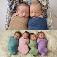 Cobertor para foto de recém-nascido, cobertor envoltório de algodão para bebê retrátil, cobertor para enfaixar recém-nascido, cenário fotográfico