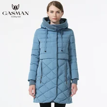 2019 nueva llegada moda Parka delgada mujer chaqueta de invierno algodón acolchado cálido grueso señoras abrigos Parka chaquetas de mujer(China)
