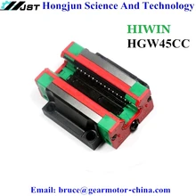 HIWIN HGW HGW45 серии линейный подшипник в корпусе HGW45CC каретка для 45 мм ширина HGR45 линейный направляющий рельс