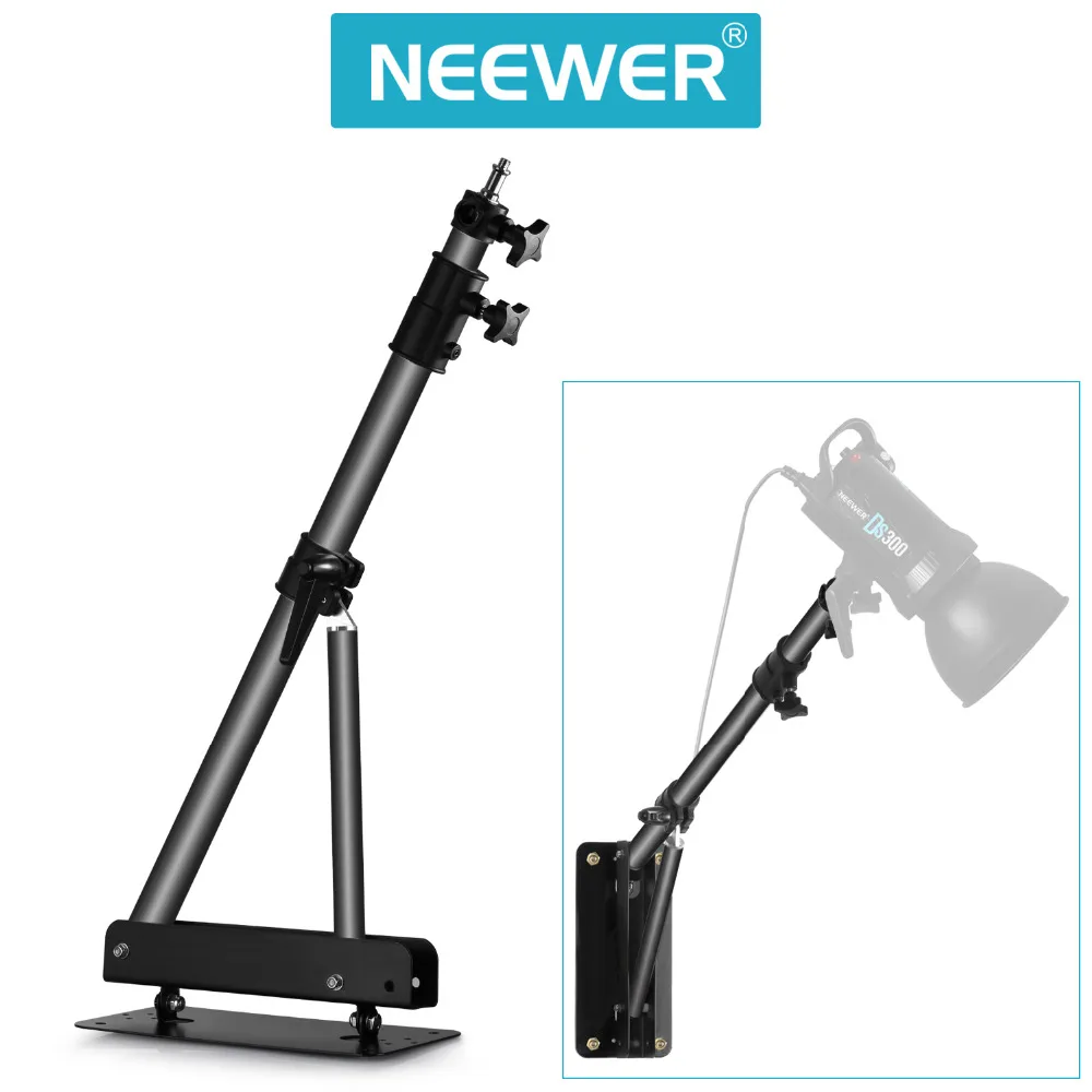 Neewer настенный кронштейн стрелы с треугольным основанием для фотостудии видео стробоскоп светильник моно светильник софтбокс зонт-отражатель