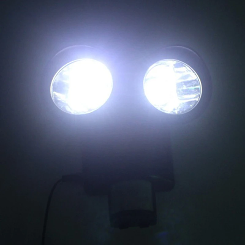 2019 New 22 LED Solar Light Body Sensor Outdoor Wall Lamp Double-headed Spotlights Highlight for Garden Yard (11)