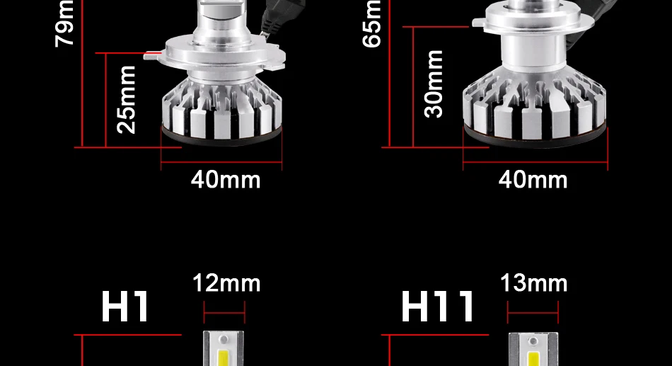 18.h1 led headlight bulbs