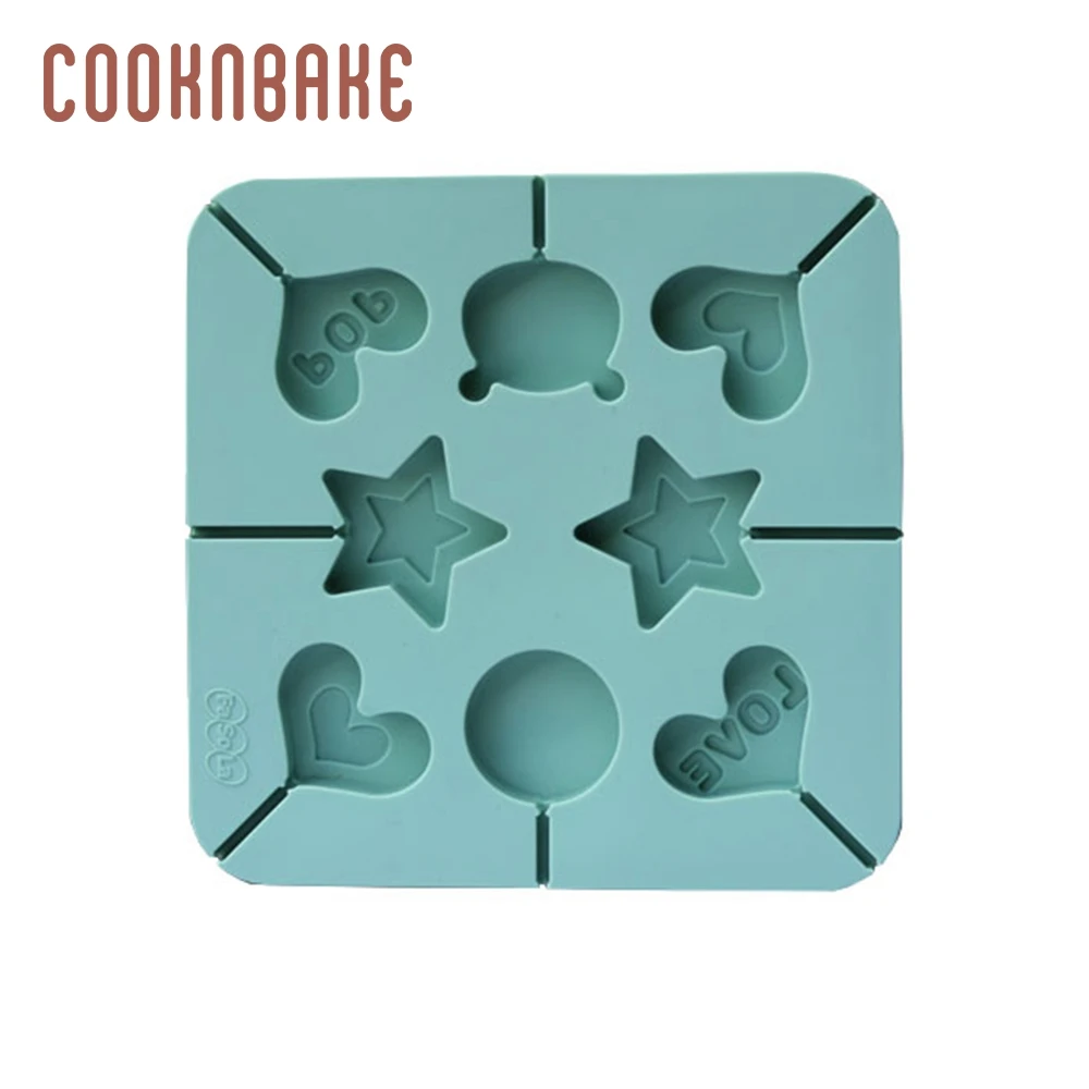 Силиконовая форма COOKNBAKE для леденцов шоколадных мишек конфет в форме сердца