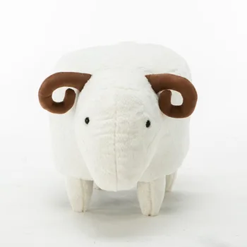 

Solid wood creative modern animal stool sheep stool children's furniture cartoon chair change shoe bench
