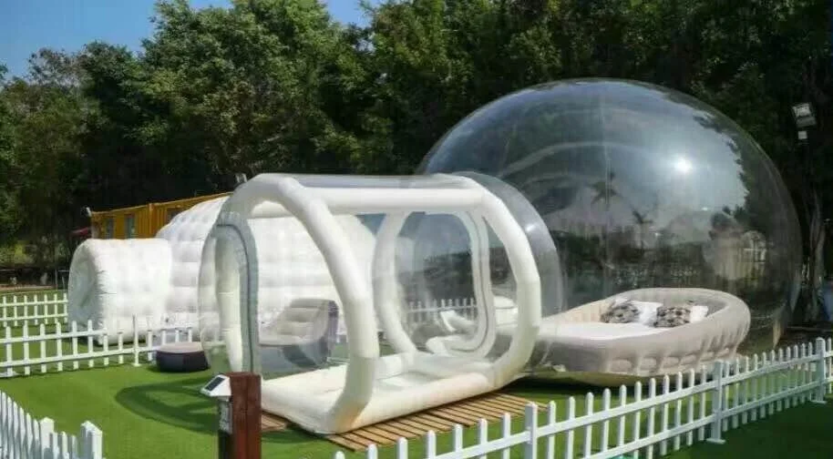 Inflatable Transparent Tent For Camping Outdoor NEW 0.8 MM PVC