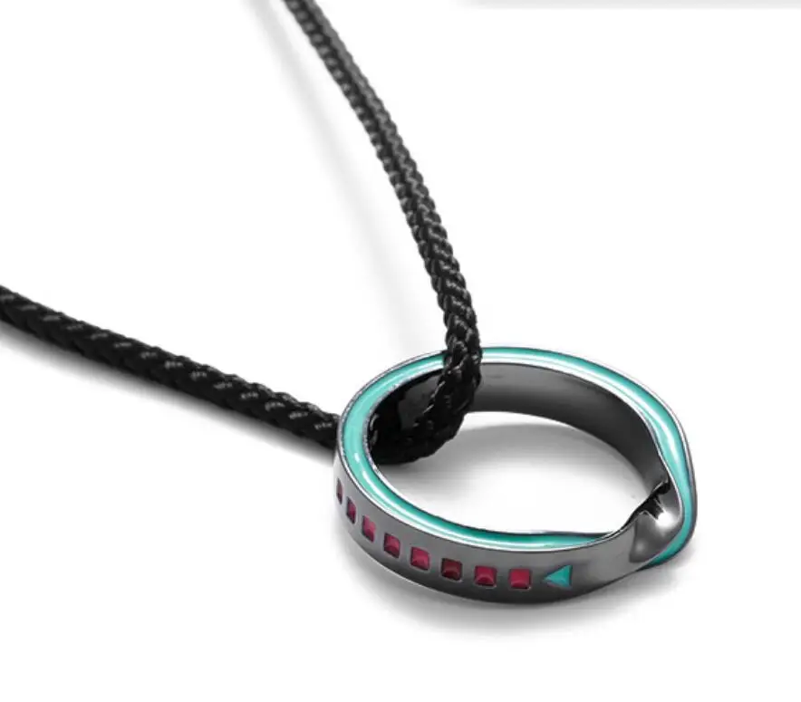 

Moeyu Vocaloid miku Ring Mobius Band Metal Cos Gift Original Design size 9