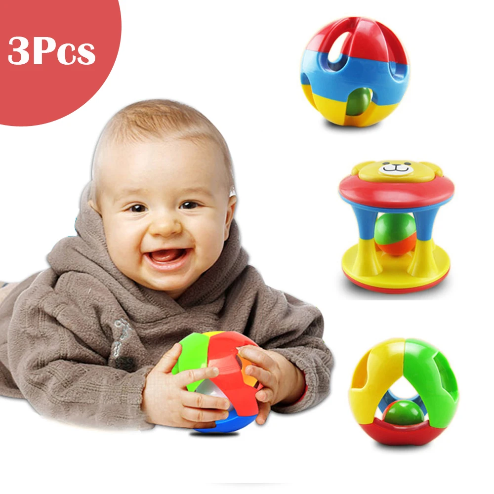 Buy Baby Toy Grasping Rattles Ball Jingle Ball Ring Early Education Develop