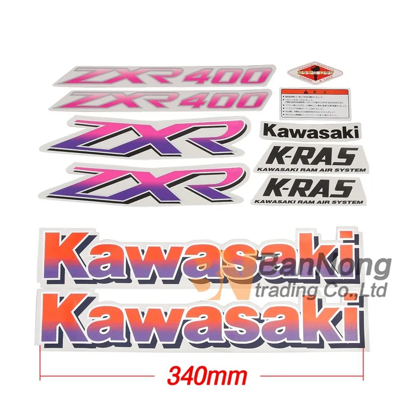 Наклейка на мотоцикл Bady sticker s наклейки на топливный бак для Kawasaki ZXR250 ZXR400 ZXR 250 400 - Цвет: ZXR 400 Purple