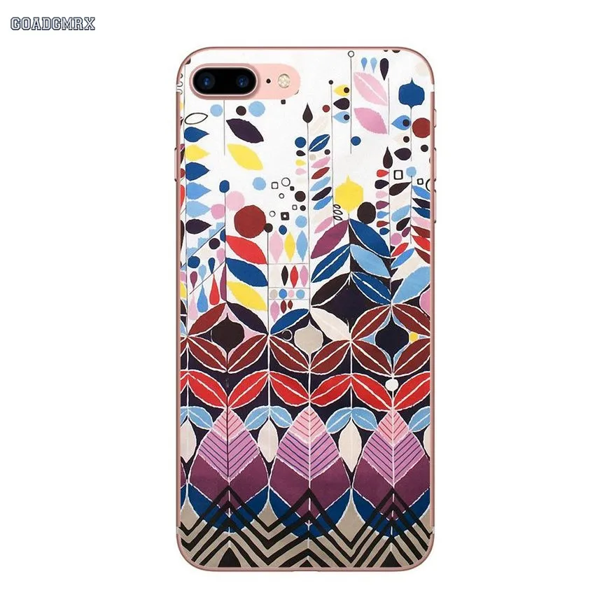 Мягкие прозрачные чехлы для iPhone 6 6S 7 8 Plus X XS MAX XR 4 4S 5 5S SE 5C Multi Stem Orla Kiely