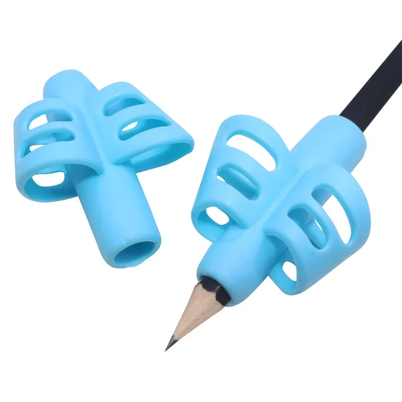 Lidar com Duplo Dispositivo de Correção Caneta Aperto Dedo Silicone Titular Estudante Escrita Crianças Papelaria Presentes 40 Pçs Mod. 199953 13 High Quality Material escolar e de escritório