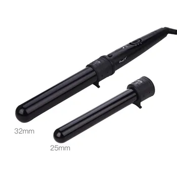 

Ceramic Curling Iron with Replaceable Wand 2 In 1 Hair Curler with Temperature Adjusted for DIY Hair Styling Dual Voltage 45