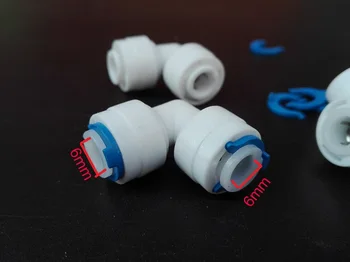 

1/4 inch(6.5mm) slip-lock adapter L type quick connector/hose joint fittings,joint adapter,pipe connector fittings