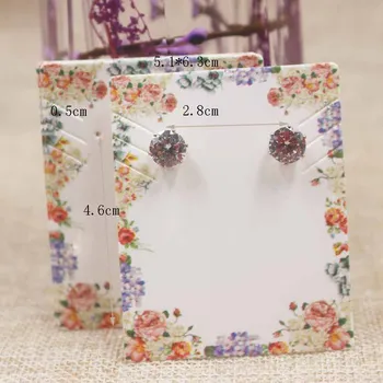 

FlowerDesign large necklace earring set packaging card tag Deluxi big jewelry sets pendant /charm/earring Display card tag200pcs