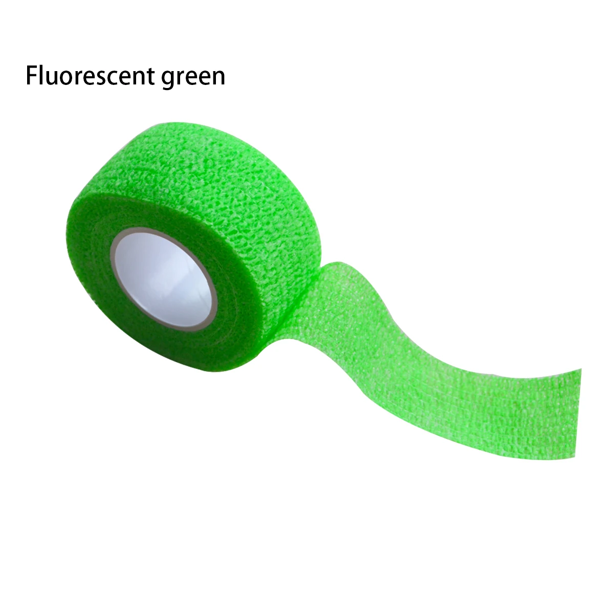 Fluorescent Green 48 шт. 2,5 см красочные самоклеящиеся ботильоны пальцев забота о мышцах эластичный медицинский бандаж марлевая повязка лента спортивные нарукавные повязки - Цвет: Fluorescent Green