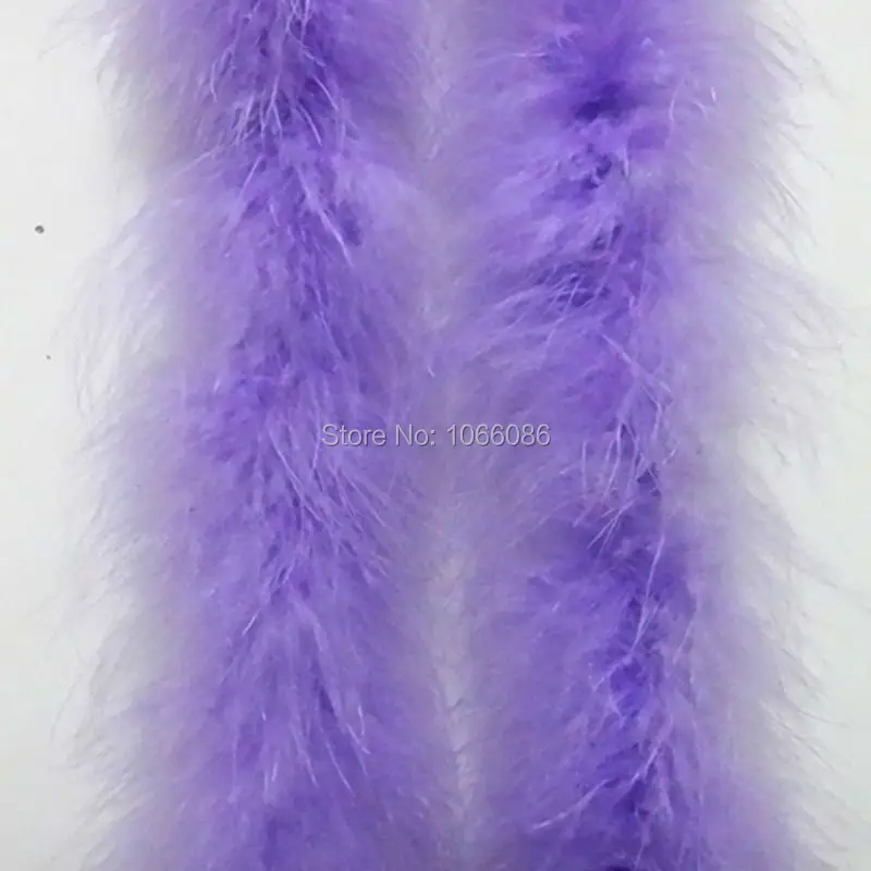 

5Pcs/lot 200cm(79") Lavender / Light Purple lilac Chicken Feather Strip Wedding Marabou Feather Boa Turkey Feather Boa