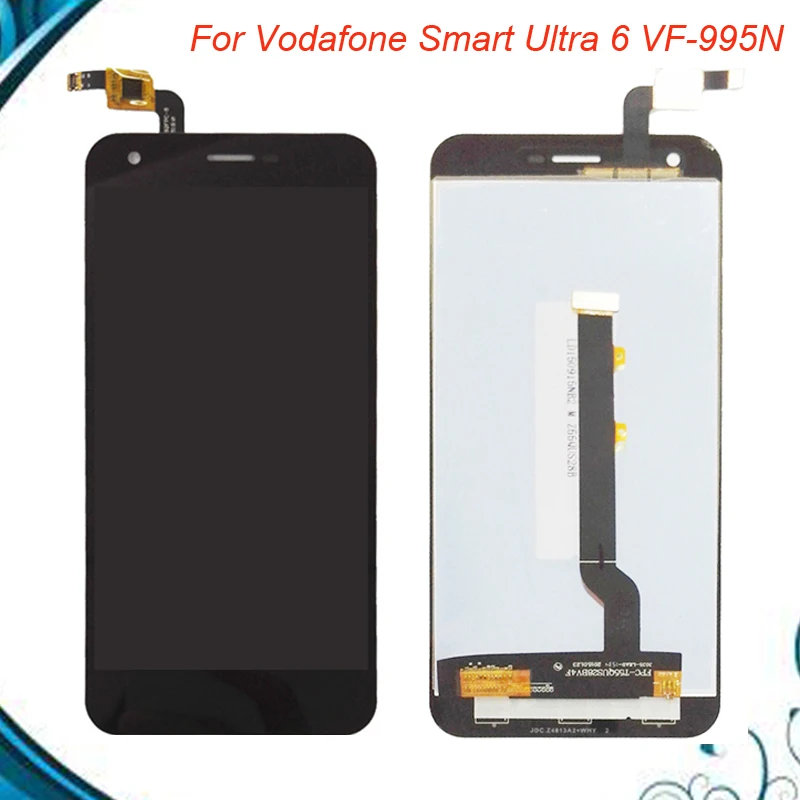 

For Vodafone Smart Ultra 6 VF-995N VF995N VF995 LCD Display Touch Screen Digitizer Black White Assembly No Frame
