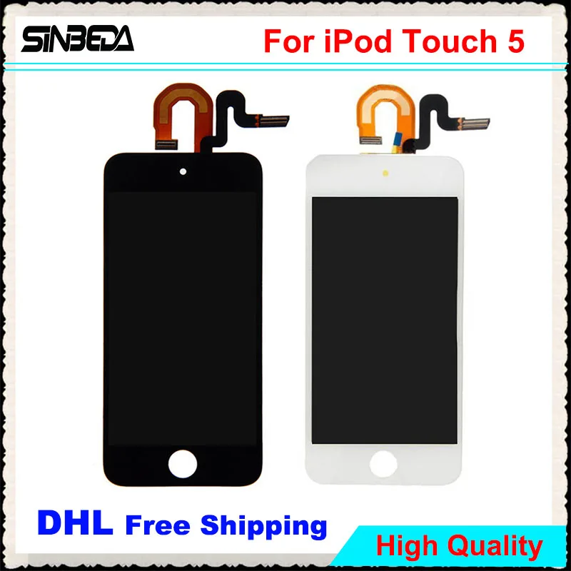 Sinbeda 5 шт./лот для iPod Touch й ЖК дисплей с кодирующий преобразователь сенсорного