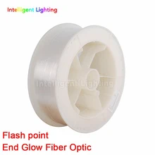 0,75 мм~ 3,0 мм Диаметр 2700 м/рулон~ 150 м/рулон Мерцающая Флэшка точка PMMA led волоконно-оптический кабель конец свечение