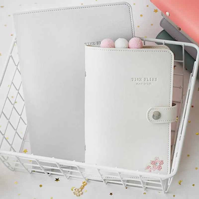 

Yiwi logo Custom Spiral Notebook Diary Notepad Vintage Pirate Anchors PU Leather Note Book Stationery Gift Traveler Journal