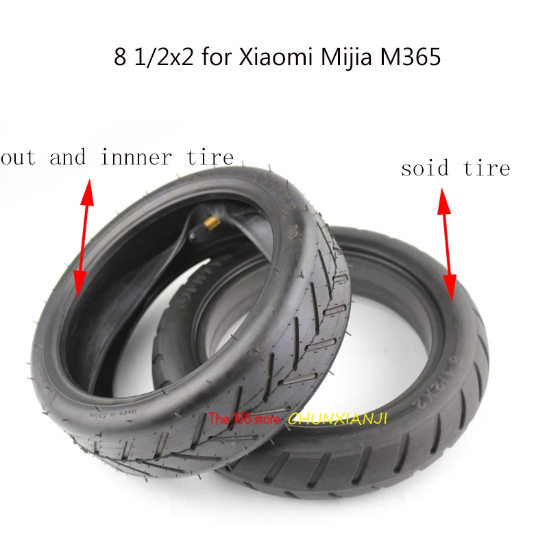 

High quality 8 1/2x2 tyre with inner tube/tyre or solid tire for Electric Scooter Tyres Xiaomi Mijia M365 Tyres