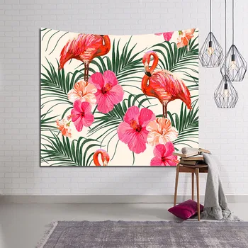 

Plant Tapestry Flower Wall Hanging Crane Wall Art Yoga Decor Monstera Blanket Sun Cactus 130cm Polyester Dropship Best Selling
