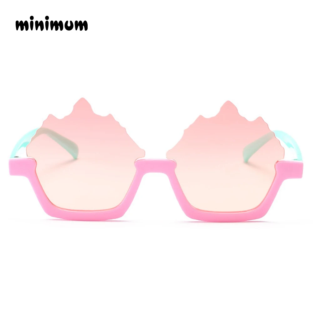 Минимальная детская форма пламени солнцезащитные очки Легкая удобная безопасность дети девочка мальчик солнцезащитные очки защитные очки оттенки младенческой - Цвет линз: kid sunglasses