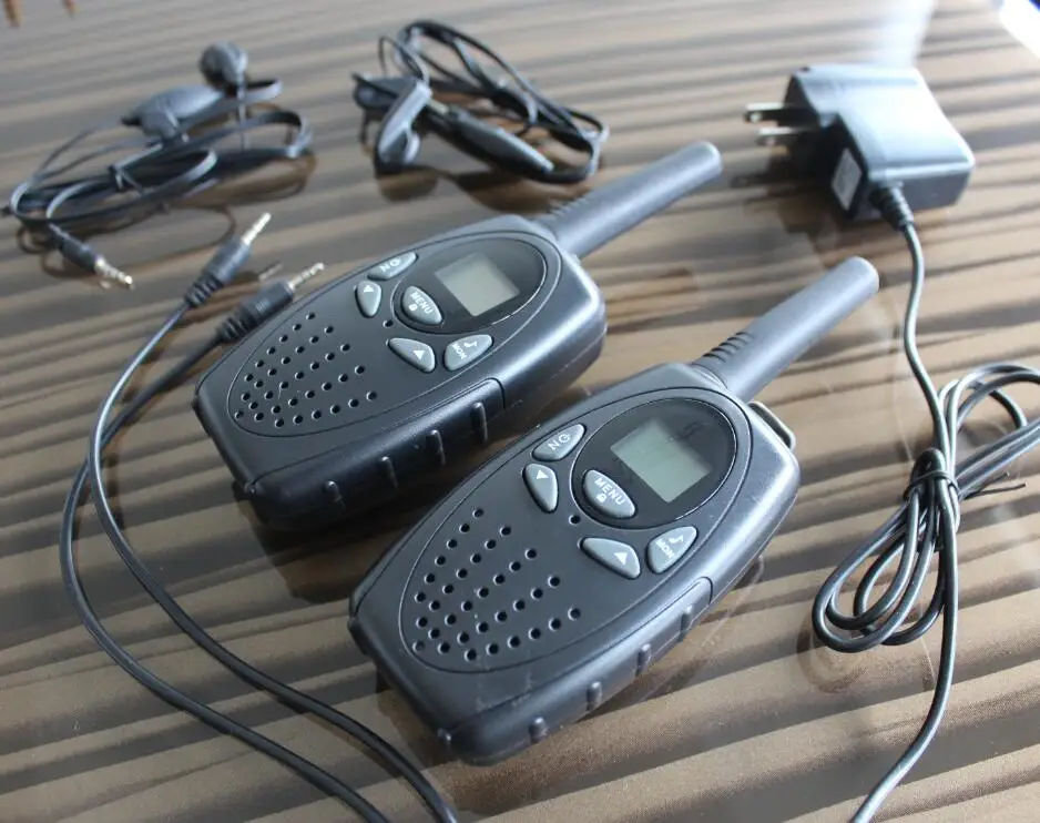 T628 1 Вт большой радиус действия черный 2 шт. рация радиосканер FRS/GMRS way CB радио UHF PTT