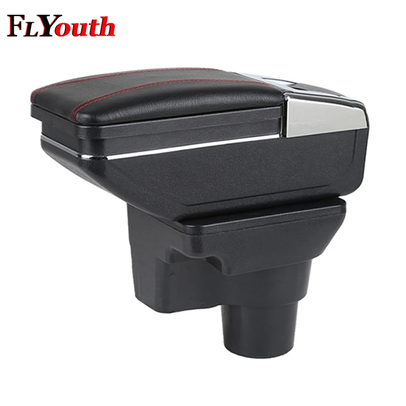 

For KIA Rio 4 Rio X-line 2017 2018 Car Armrest Box Central Store Content Box Cup Holder Ashtray Interior Car-Styling Accessories