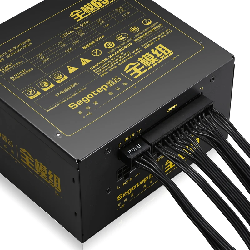 Segotep Настольный 550 Вт Номинальная мощность 12 в активный PFC источник питания