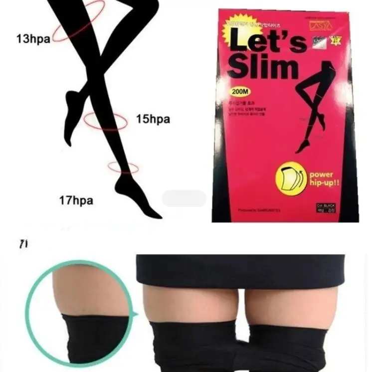 1 Pair Women Slim Tights Compression Stockings Foot Care Tool Pantyhose Varicose Veins Fat Calorie Burn Leg Shaping Stocking