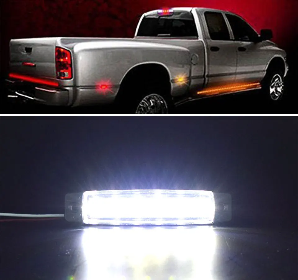 DC 12V 24V Auto External Light Source Red Blue Yellow Green White SMD LED Brake Lamps Truck Car Turn Signal Light Bulbs (1)