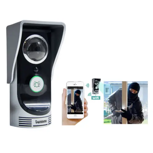 

WF-Doorbell Free Shipping Wireless WiFi Remote Video Camera Door Phone Doorbell Intercom Monitor Security, Support WIFI