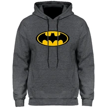 Толстовка с капюшоном и рисунком Бэтмена, толстовка с капюшоном для мужчин, зима-осень, толстовка с капюшоном, мужская повседневная облегающая дизайнерская мужская куртка, Лидер продаж