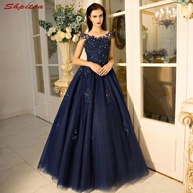 Navy Blue Mother Of The Bride Dresses For Weddings Beaded Lace A Navy Blue Mother Of The Bride Dresses For Weddings Beaded Lace A Line Evening Gowns Groom