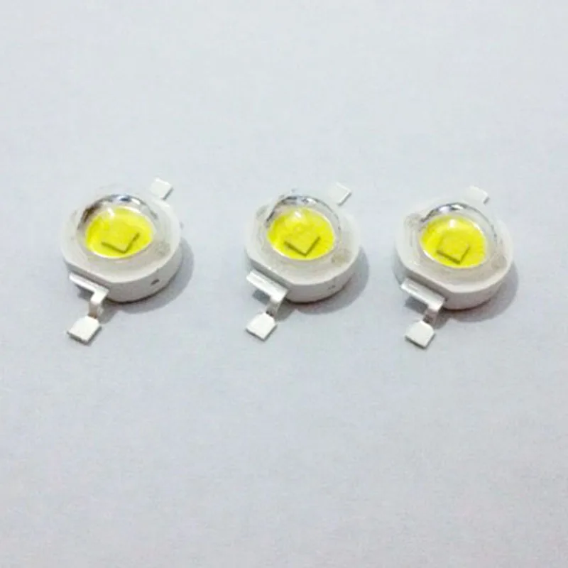 

100pcs a Lot Vertical Light 90 Degrees Car Light 1W 2W 7000K LED Light-Emitting LEDs Chip SpotLight Diodes Car Bulb Repair Parts