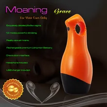 YouCups Moaning Grace men masturbation Reality Interactive Sexual Moans Massager 12 Speed Vibration Masturbator Man Sex Toys