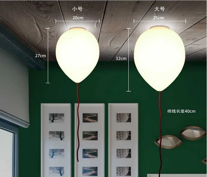 ceiling lamp size