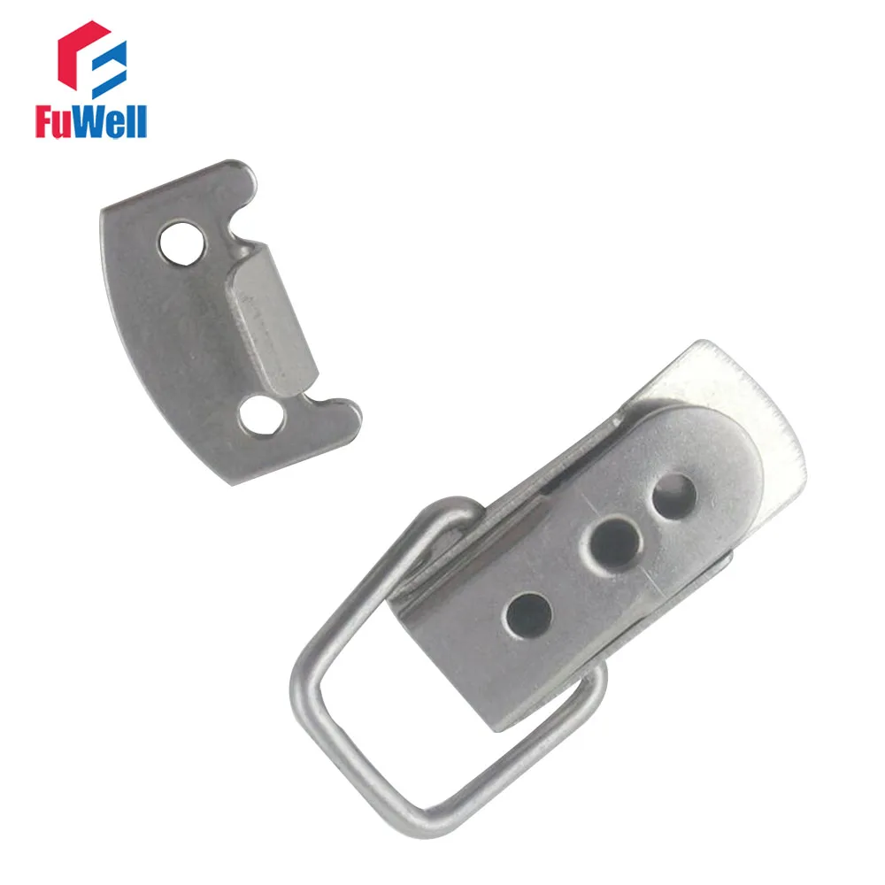 10pcs R007 Toggle Latch 201Stainless Steel Toggle Hasps Catch Box Case Buckle Clamp Spring Loaded Latch Hasps Lock