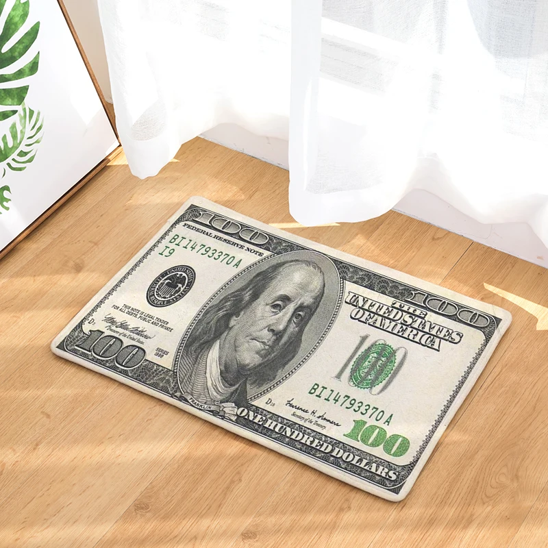 New Indoor Money Door Mat Non-Slip Doormats Area Rugs and Carpets Floor
Mats Room Kitchen Carpet Toilet Tapete Alfombras