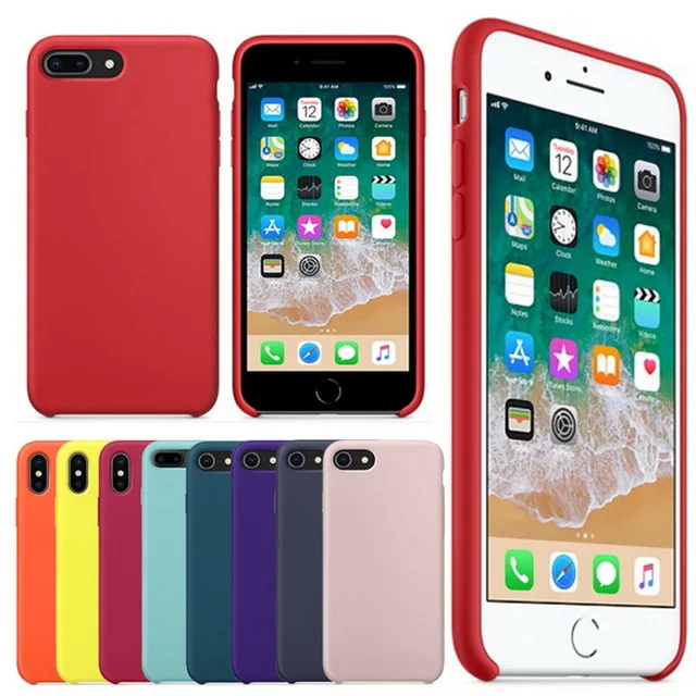 

100Pcs/lot DHL ePacket Silicone Case For Phone i5 SE 6 6s 7 8 plus iX XS XR XS MAX Phone Cover case with retail Packaging