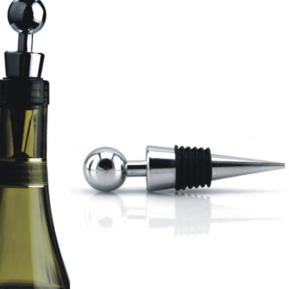 Bottle Stopper Wine Storage Twist Cap Plug Reusable Vacuum Sealed Wine Stopper Plastic 6 Silk Round Head Wine Stopper Gift