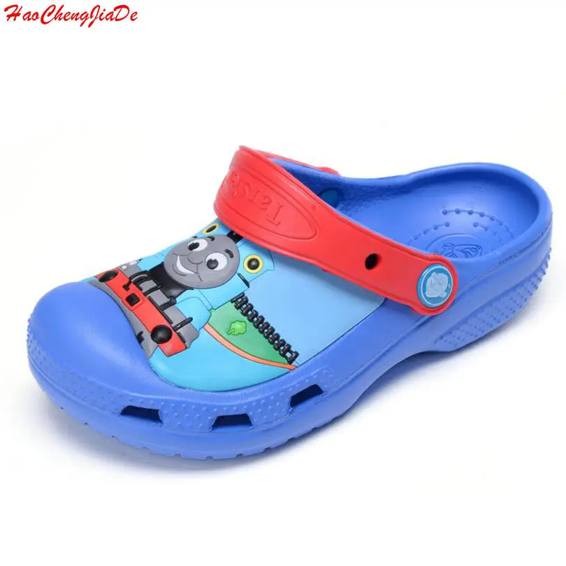 

Kids Sandals Slippers Boys Girls Summer Cartoon Train Hole shoes Wear non-slip Garden shoes Casual fashion Sandals