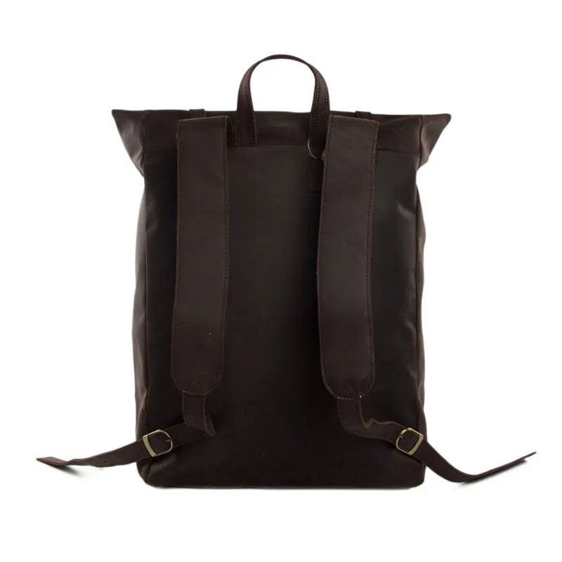 Rockcow Roll Top Genuine Leather Backpack Travelling Rockcow Roll Top Genuine Leather Backpack Travelling Weekend Bag Dropshipping Mg31 In Backpacks From Luggage Bags On Aliexpress Alibaba