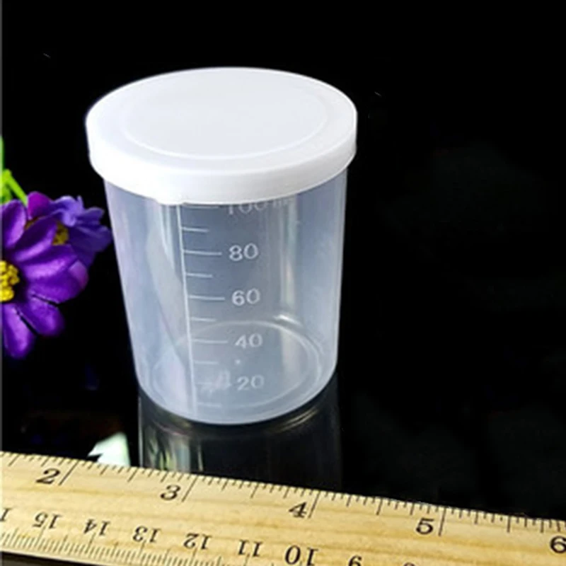 10 шт. 100 мл прозрачный пластик Градуированный для лекарств измерительное приспособление чашки для выпечки шейкер жидкость мерный контейнер
